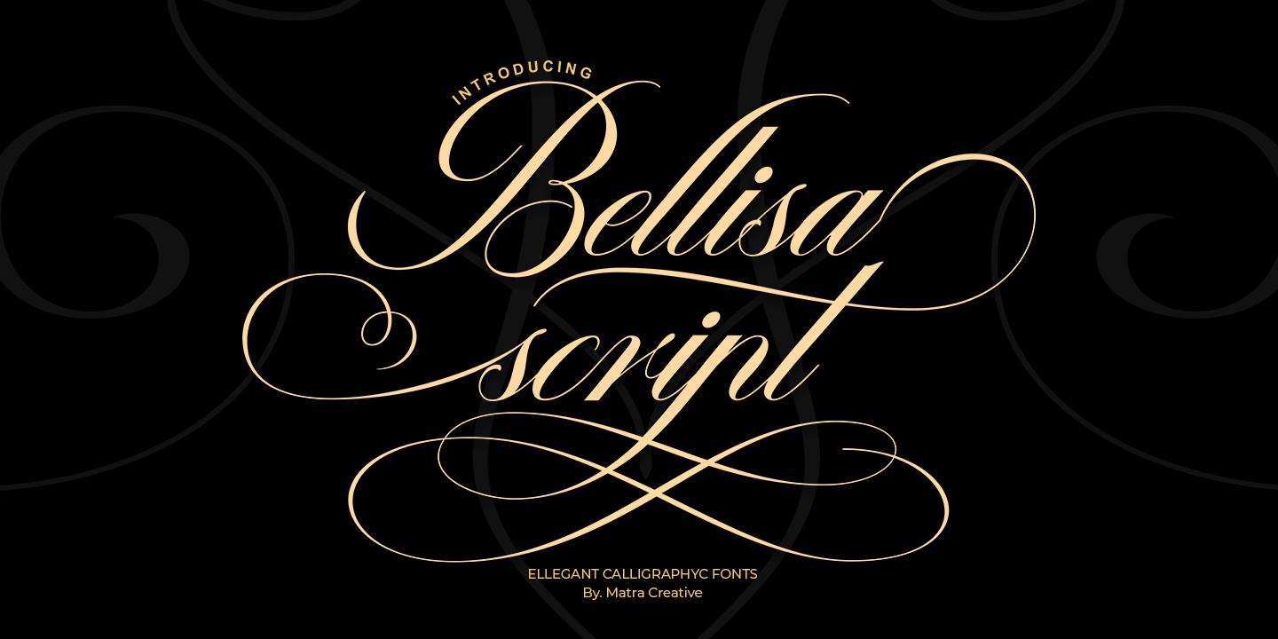 Example font Bellisa Script #1
